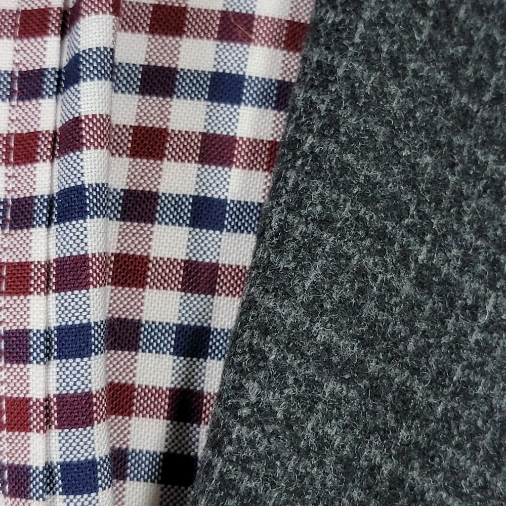 VTG John Weitz Signature Collection‎ Men's Tweed Sport Coat Charcoal Checked 46R